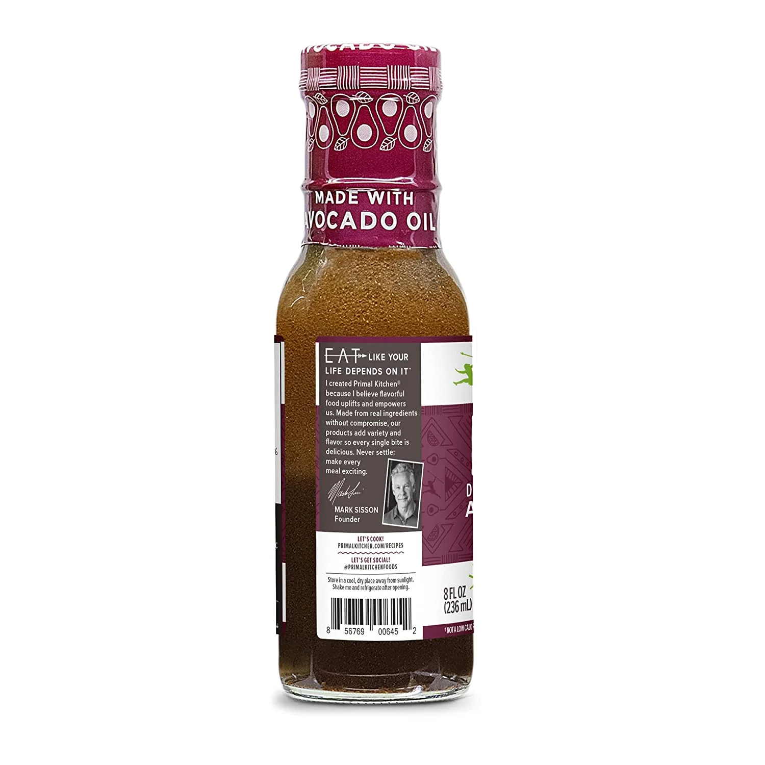 Primal Kitchen, Dressing & Marinade Made with Avocado Oil, Balsamic, 8 fl oz Pack of 4