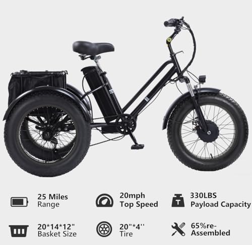 Adult Electric Tricycle Adult Tricycle 3 Wheel Bikes Adults Electric Three Wheel Bike