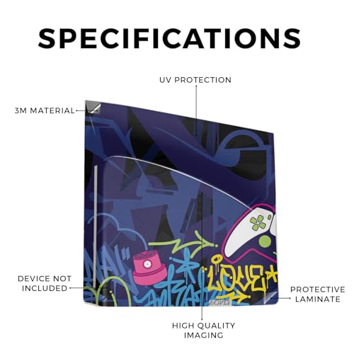 Carbon Fiber Gaming Skin Compatible with Sony Disc Drive for PS5 Digital Edition Consoles - Dancefloor Trip - Premium 3M Vinyl Protective Wrap Decal Cover | Crafted in The USA by MightySkins