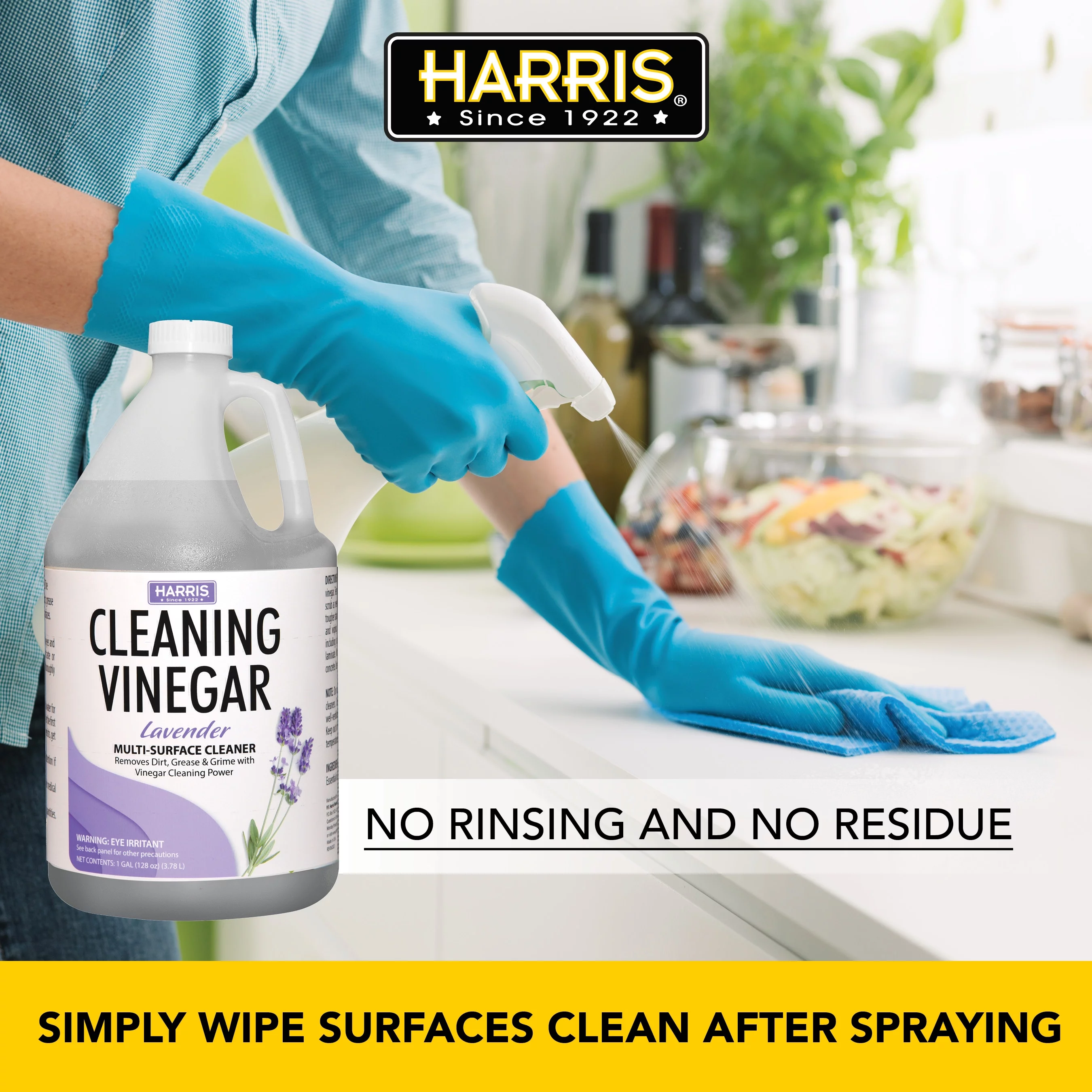 Harris Lavender Scented Multi-Surface Vinegar Cleaner 1 Gallon
