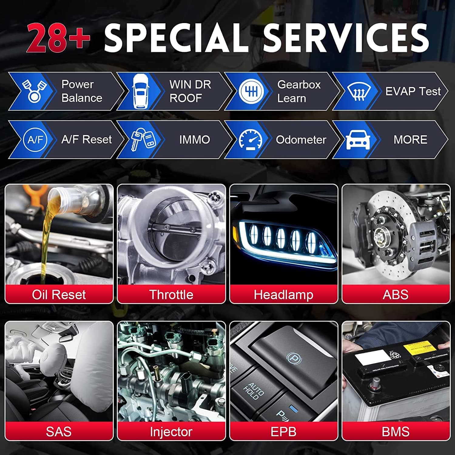 Autel Scanner MaxiCOM MK808Z-BT with Non-OBDII Adapter Kit, 2023 New Bidirectional Scanner, Upgrade of MaxiCheck MX808 MK808 MK808S MK808BT, 28+ Service, Active Test, All System OBD2 Diagnostic Tool