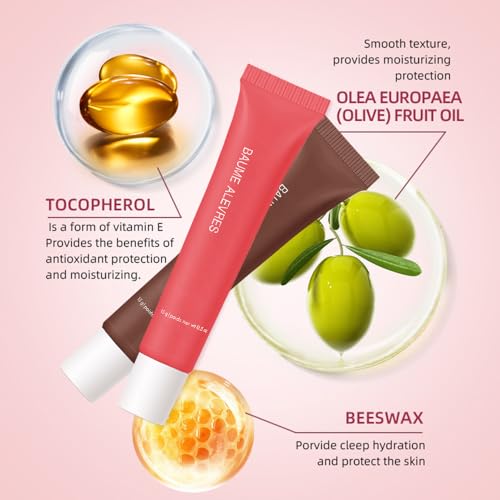 4 PCS Summer Special Lip Butter Balm – Ultra-Hydrating Lip Care with Shea Butter & Olive Oil, Soothes Dry Lips with Natural Tint & Gloss Effect, Lip Plumper Moisture & Light Lip Stain Finish