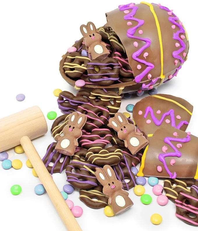From You Flowers - Breakable Belgian Chocolate Easter Egg