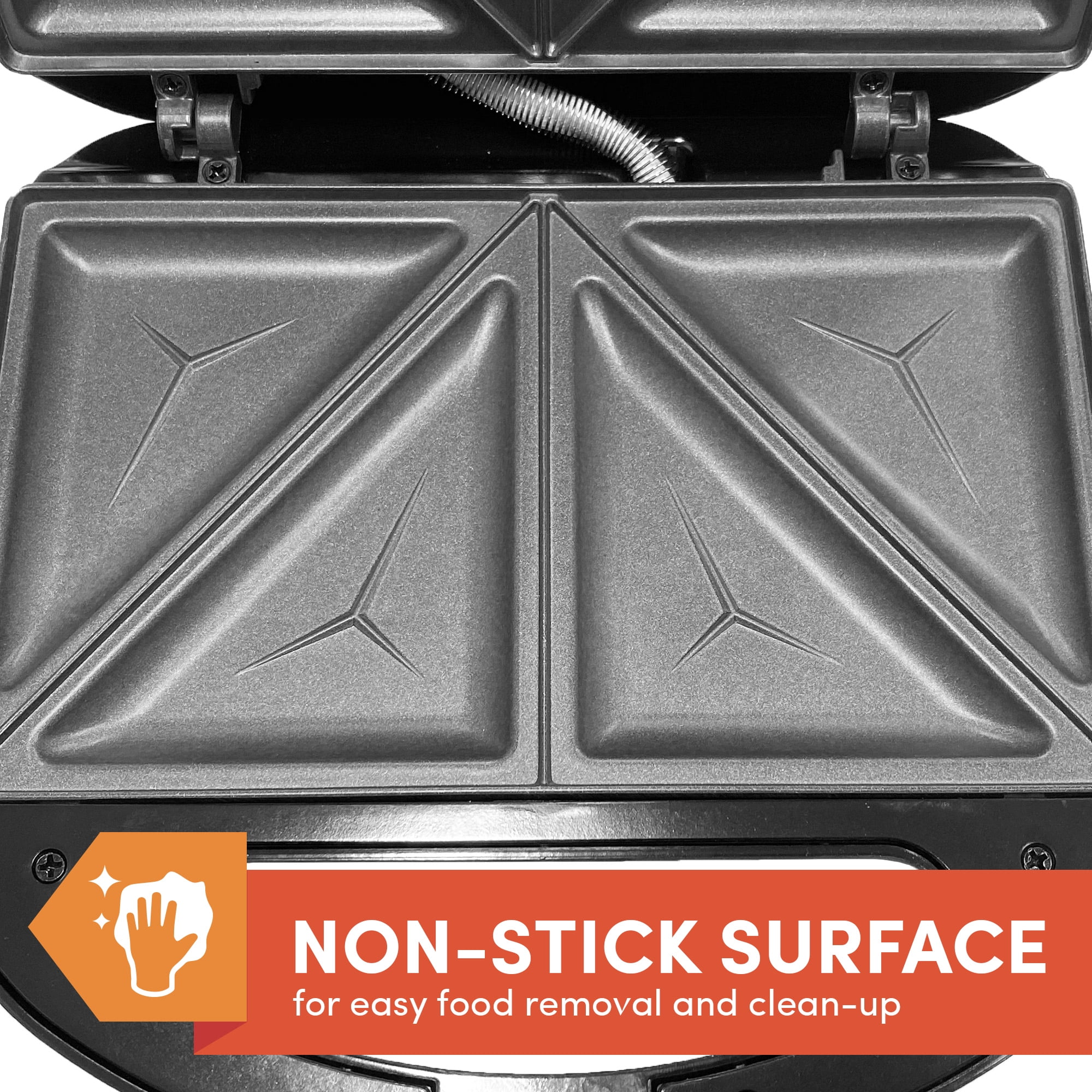 Elite Cuisine Sandwich Maker, Black