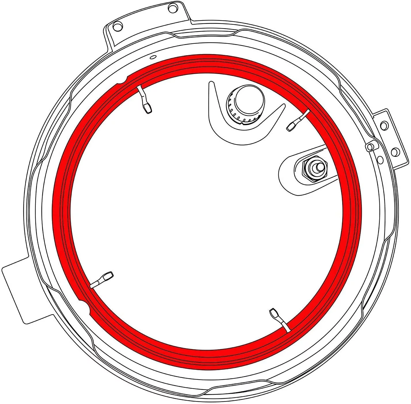 1 Pressure Ring Or Rubber Gasket Compatible With 8 QT Electric Pressure Multi Cooker Model M-80B30BG And 14721 (1, 8 Quart). This Ring Is Not Created Or Sold By .