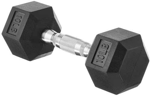 Amazon Basics Rubber Hex Dumbbell Hand Weight