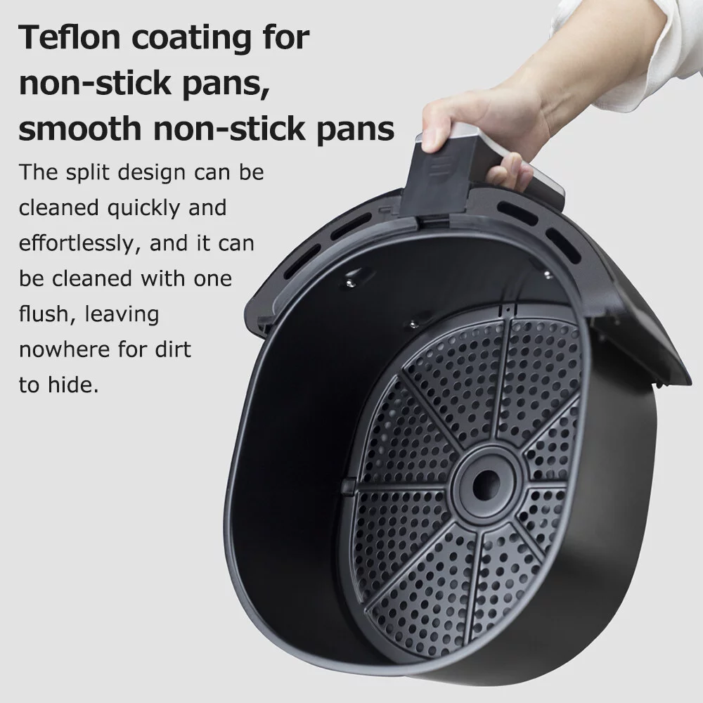 Air Fryer 7L Large Capacity Household Non Stick Pan Smart Touch Screen 1800W High Power can be Intelligently Timed without Oil Frying