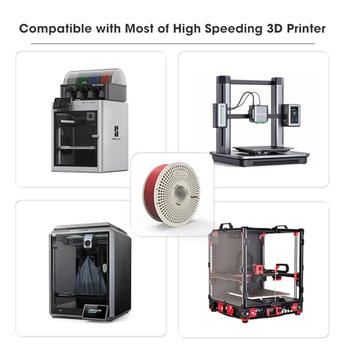 eSUN PLA+ Refilament 1.75mm and Upgarded eSpool+ Set, Reusable and Removable Filament Spool Replacement with 3D Printer Refill PLA Plus, 1KG Spoolless 3D Printing Filament, Cold White