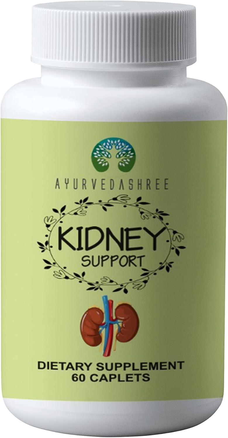 Kidney Support Herbal Supplement - Supports Healthy Kidney Function, Vegan, Gluten-Free, GMP Certified - Each Caplet of 1000 MG