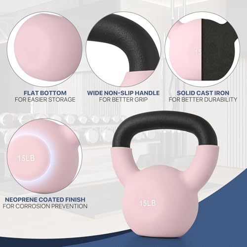 MADOG Neoprene Coated Kettlebells, Strength Training Hand Weights