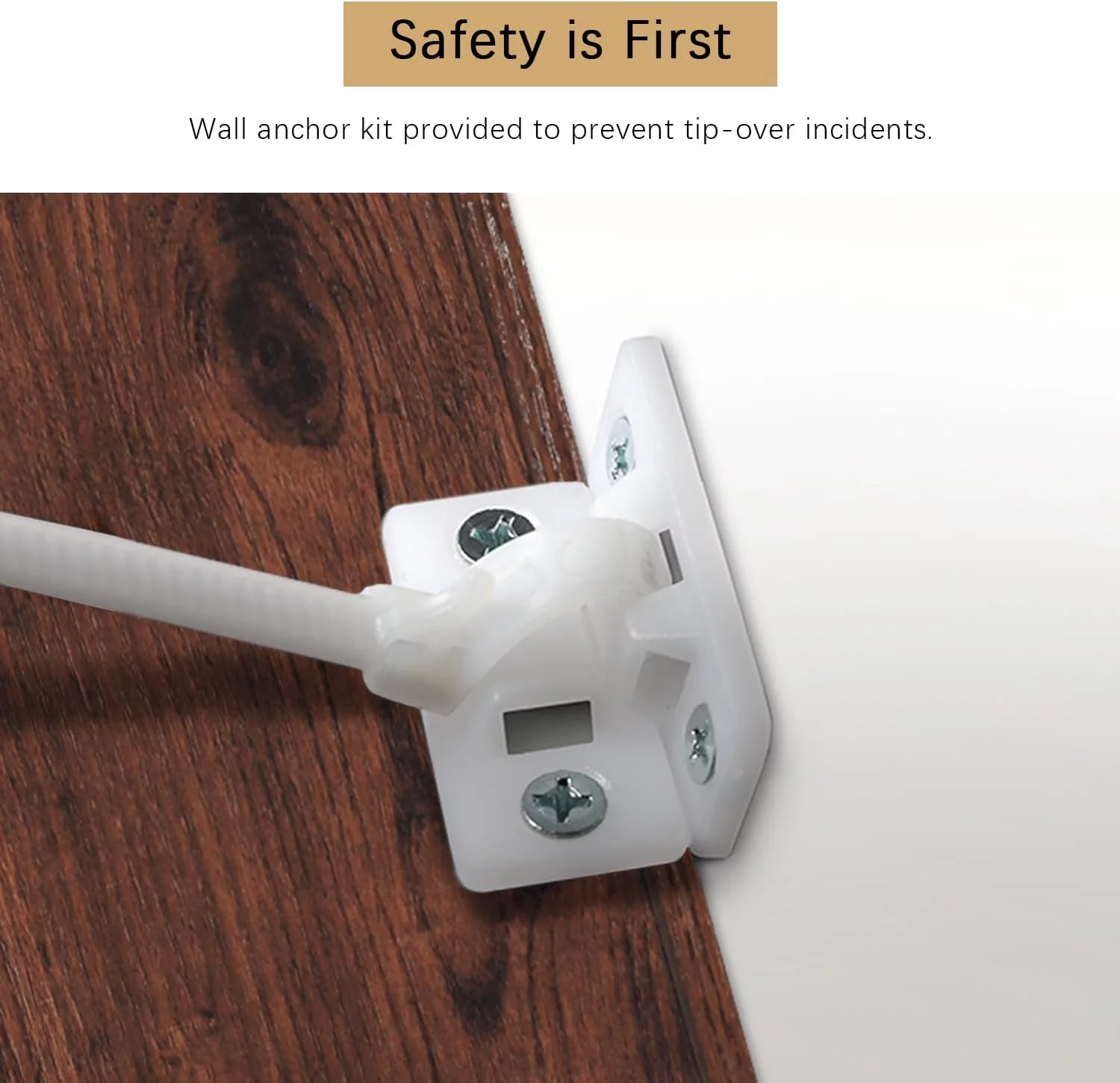 ENSTVER Wooden 5-Shelf Bookcase with Adjustable Shelves, Cherry