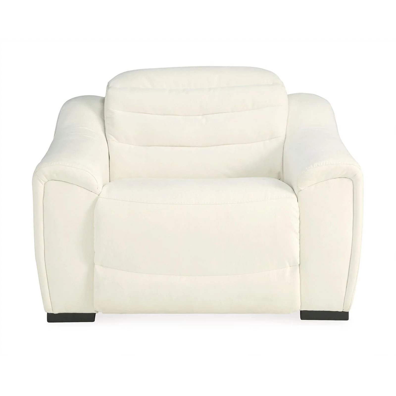 Ashley Furniture Next-Gen Gaucho Faux Leather Power Recliner in White
