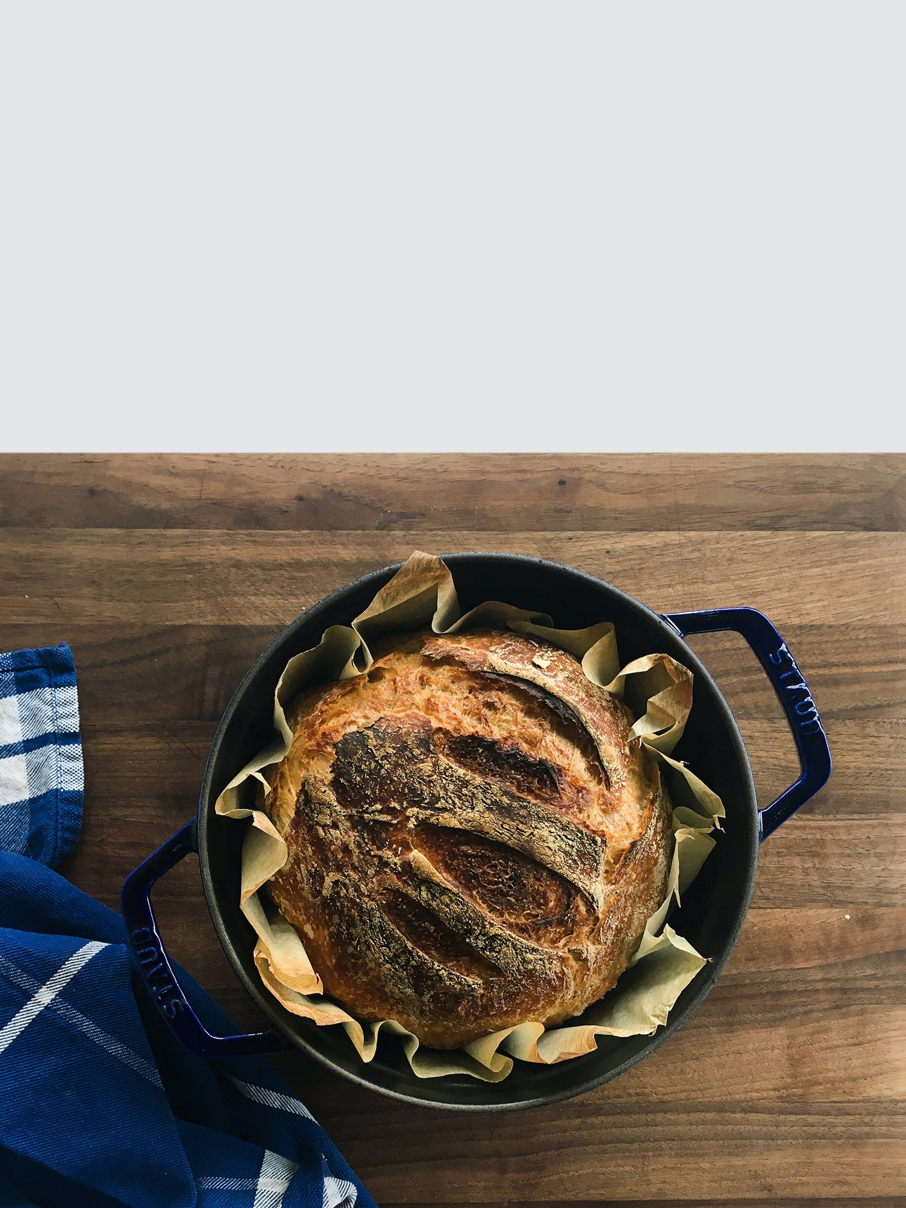 Staub Cast Iron 4-Quart Round Cocotte - Dark Blue