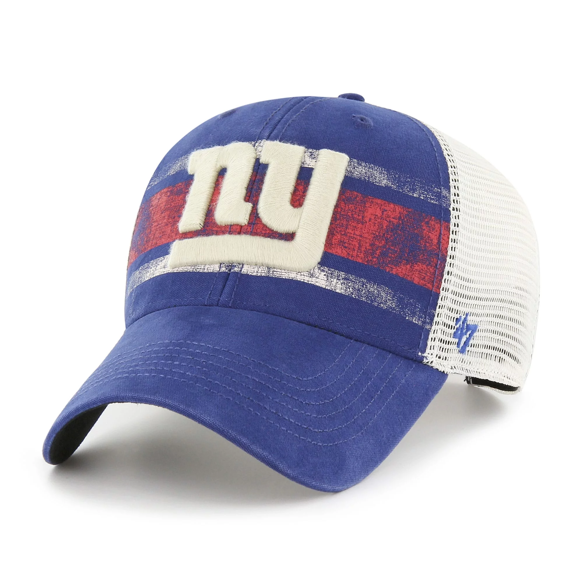 Men's '47 Royal/White New York Giants Interlude MVP Trucker Snapback Hat - OSFA