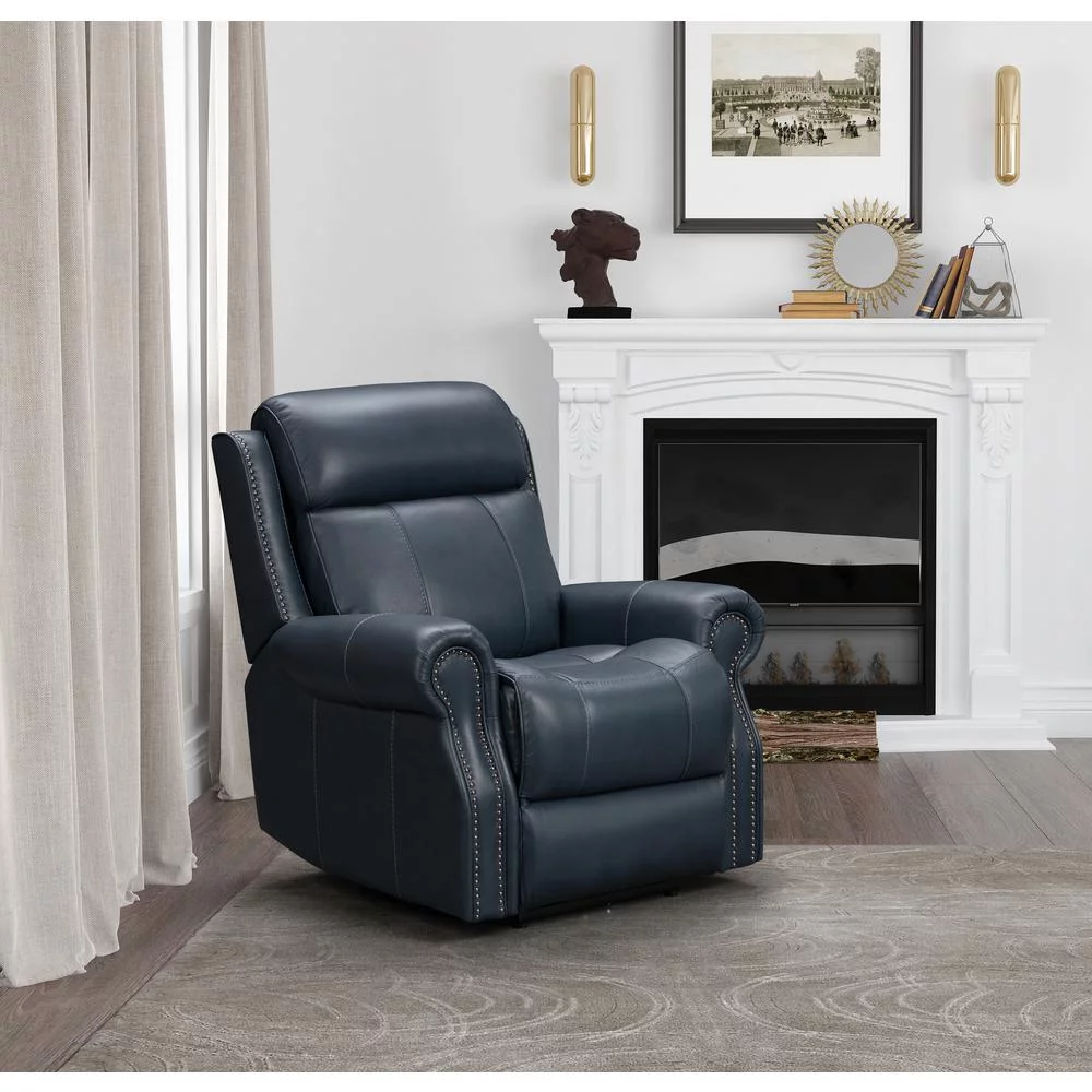 Barcalounger 9PHHC-3717 Demara HC Power Recliner & Heating / Cooling, Blue