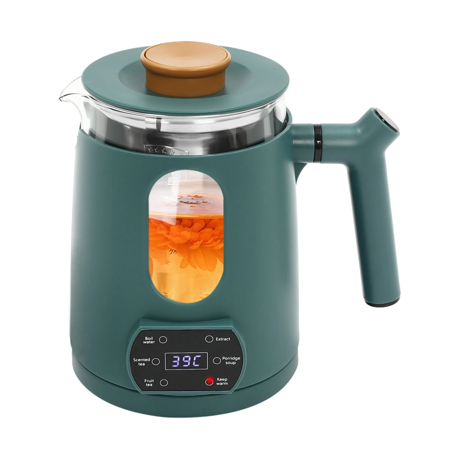Stainless Steel Electric Water Kettles Tea Coffee Pot Water Boiler & Heater 600W Green