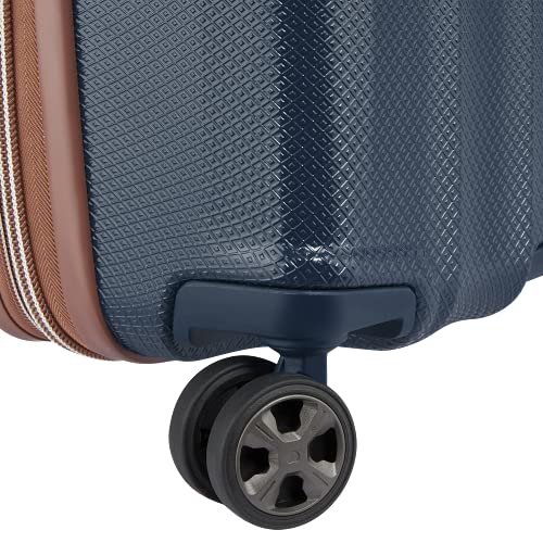 DELSEY PARIS Carrousel Hardside Expandable Luggage with Spinner Wheels, Navy, Carry-on 21 Inch