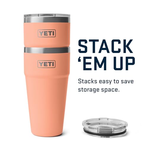 YETI Rambler 30 oz Stackable Tumbler, Stainless Steel, Vacuum Insulated with MagSlider Lid