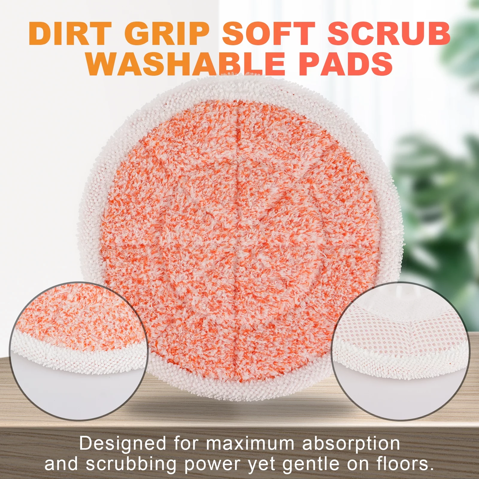 S7000 Steam Mop Pads Compatible with Shark S7000AMZ S7001 S7001TGT S7000 Series Mop Pads--6 Pack