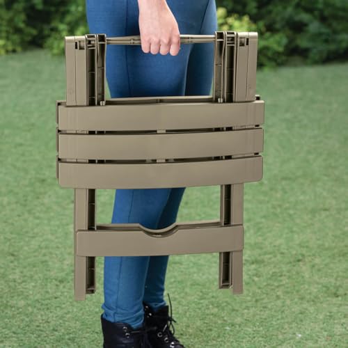 Adams Manufacturing 8500-26-3700 Plastic Quik-Fold® Side Table, Cherry Red