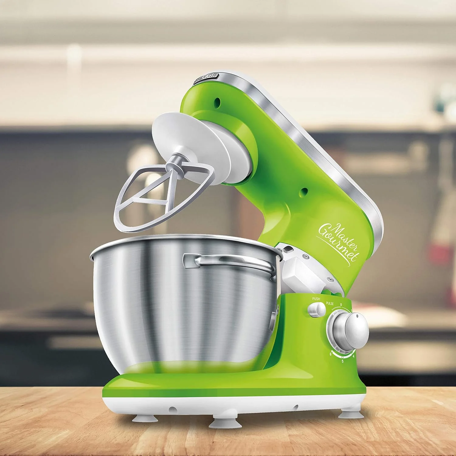 Stand Mixer 300W With Pouring Shield, Green
