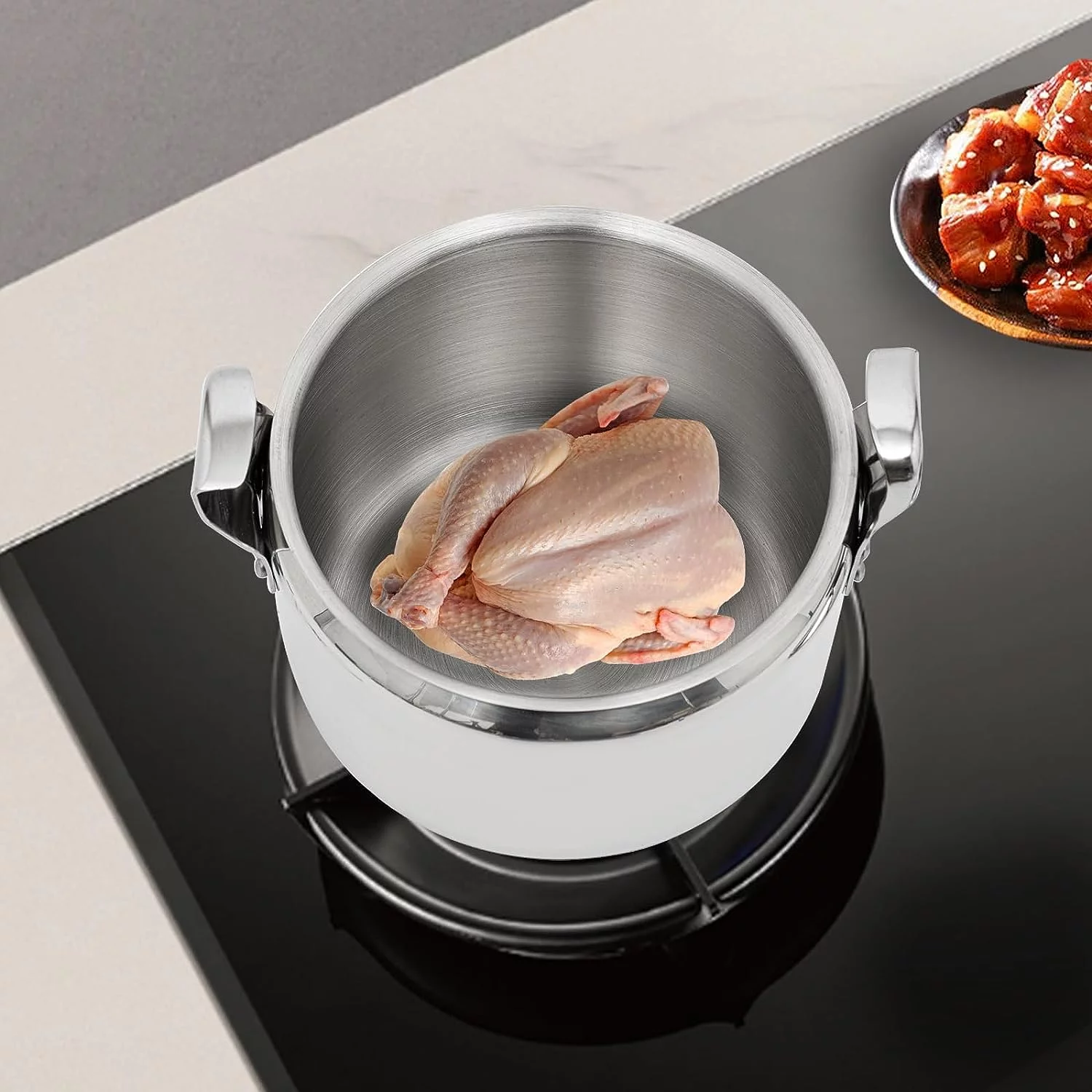 MIDUO 3L Family Small Mini 304 Stainless Steel Pressure Cookers 50Kpa