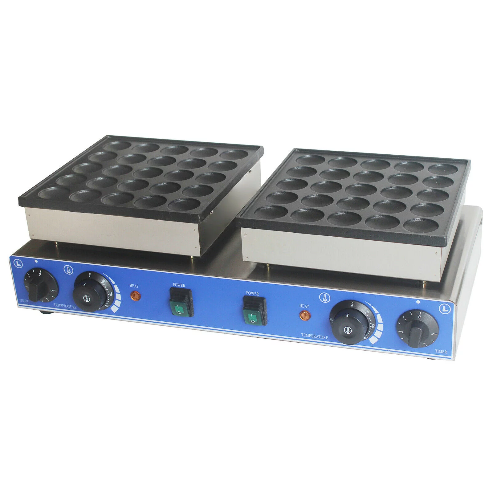 Mini 50PCS Dutch Pancake Baker Commercial Waffle Maker Machine 1.8in Nonstick Nonstick 110v Electric 50pcs 1.7