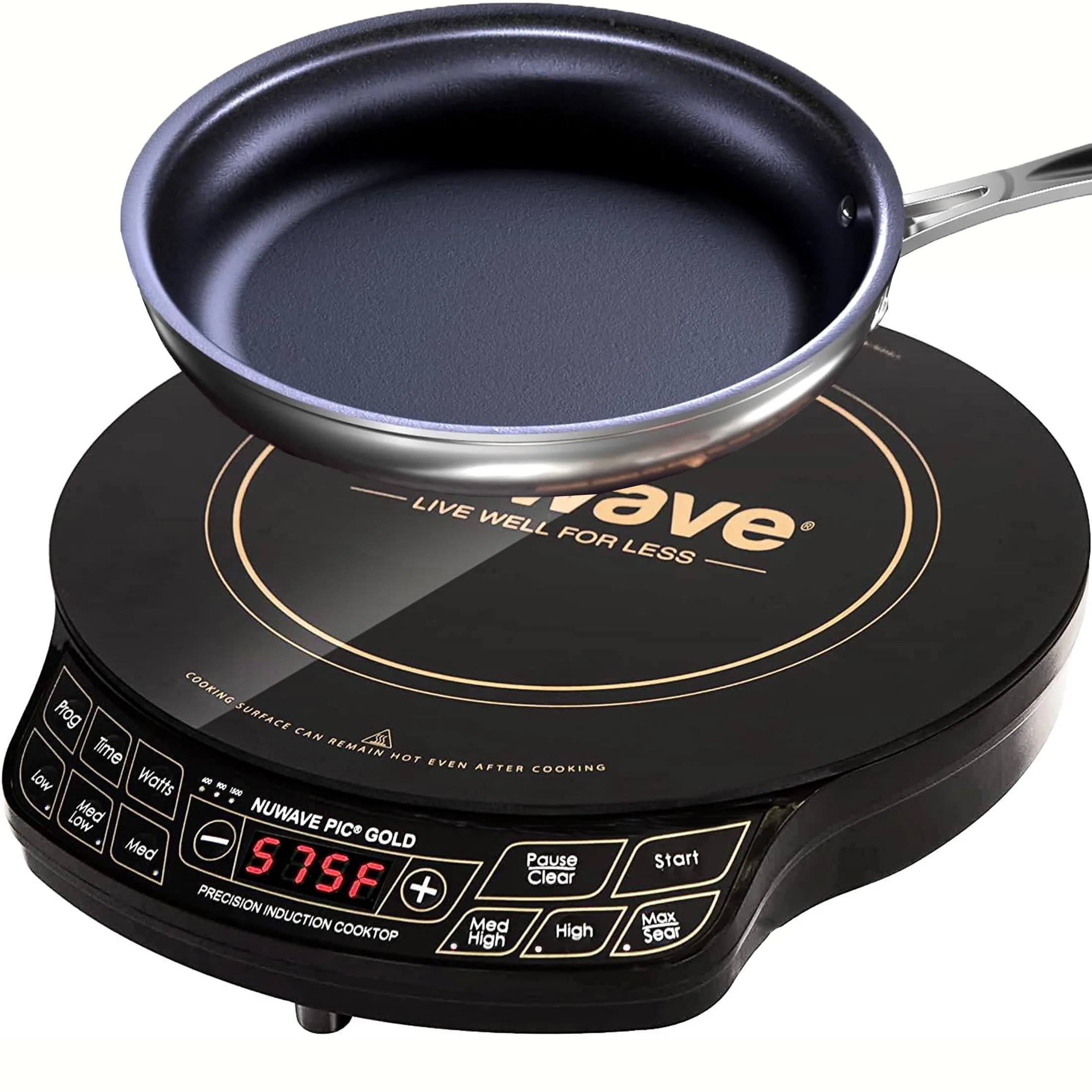 NuWave PIC Gold Induction Electric Cooktop with 10.5 inch Pan, Oven, Cooking, Nuwave 12 inch Induction Cooktop
