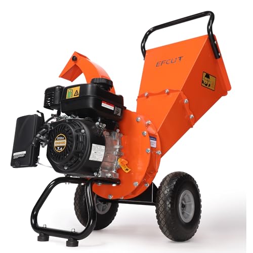C30 LITE Wood Chipper Shredder Mulcher Heavy Duty 7 HP 212cc Gas Powered 3 Inch Max Capacity 1-Year Warranty After Product Registration
