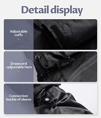 CREATMO US Women's 3 In 1 Waterproof Ski Jacket Windproof Snowboarding Jacket Warm Winter Snow Coat Raincoat