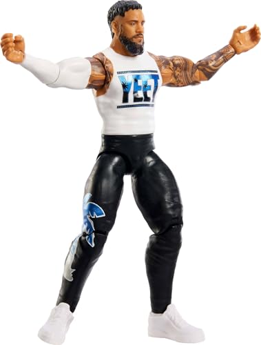Mattel WWE Jey USO Action Figure, Main Event Series #153 6-inch Collectible with 10 Articulation Points & Life-Like Look