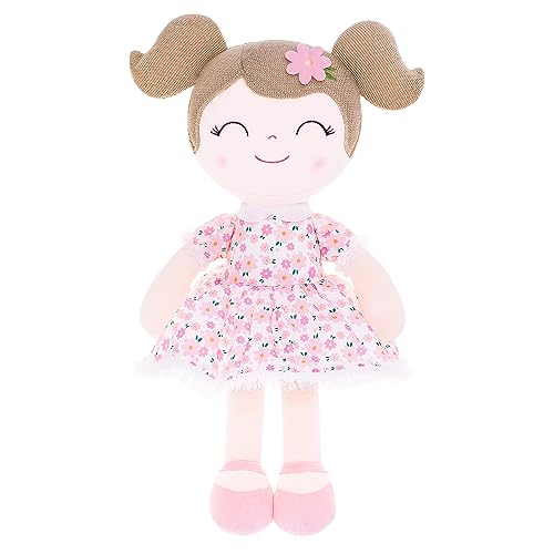 Gloveleya Baby Girl Gift First Baby Doll Plush Doll Print Sunflowers