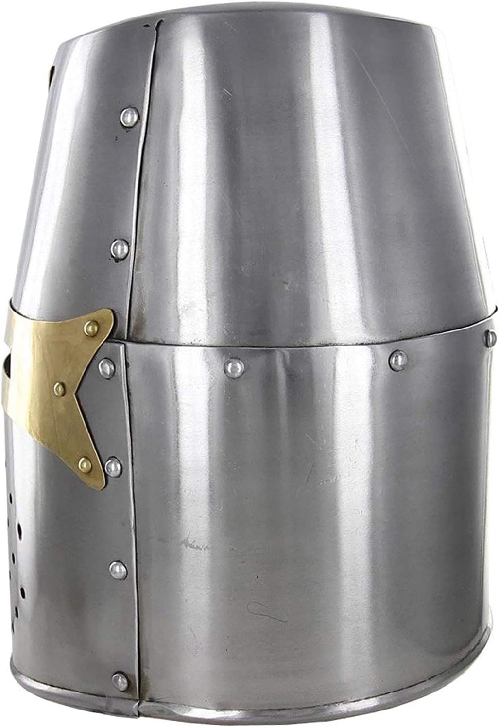 Medieval Warrior Templar Crusader Knights Helmet | Wearable for Adult | Medieval Costumes | (Brass)