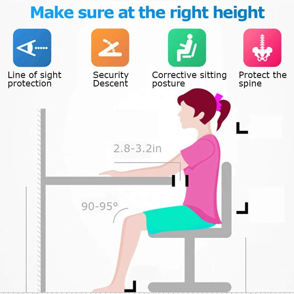 Children Desk Kids Study Child School Adjustable Height Children's Table Chair Set with Storage for Kids