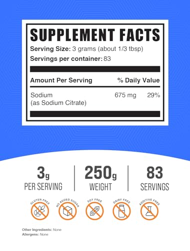 BulkSupplements.com Sodium Citrate Powder - Food Thickener - Powder for Cooking - Sodium Citrate for Cooking (500 Grams - 1.1 lbs)