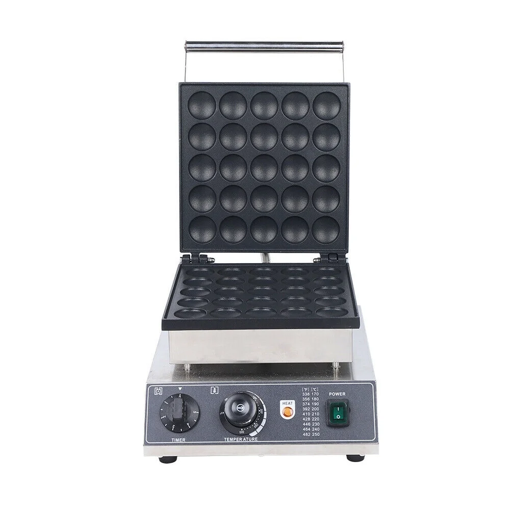 Oukaning 25 Slots 1850w Electric Mini Waffle Machine Dutch Pancake Baker Maker Non-stick