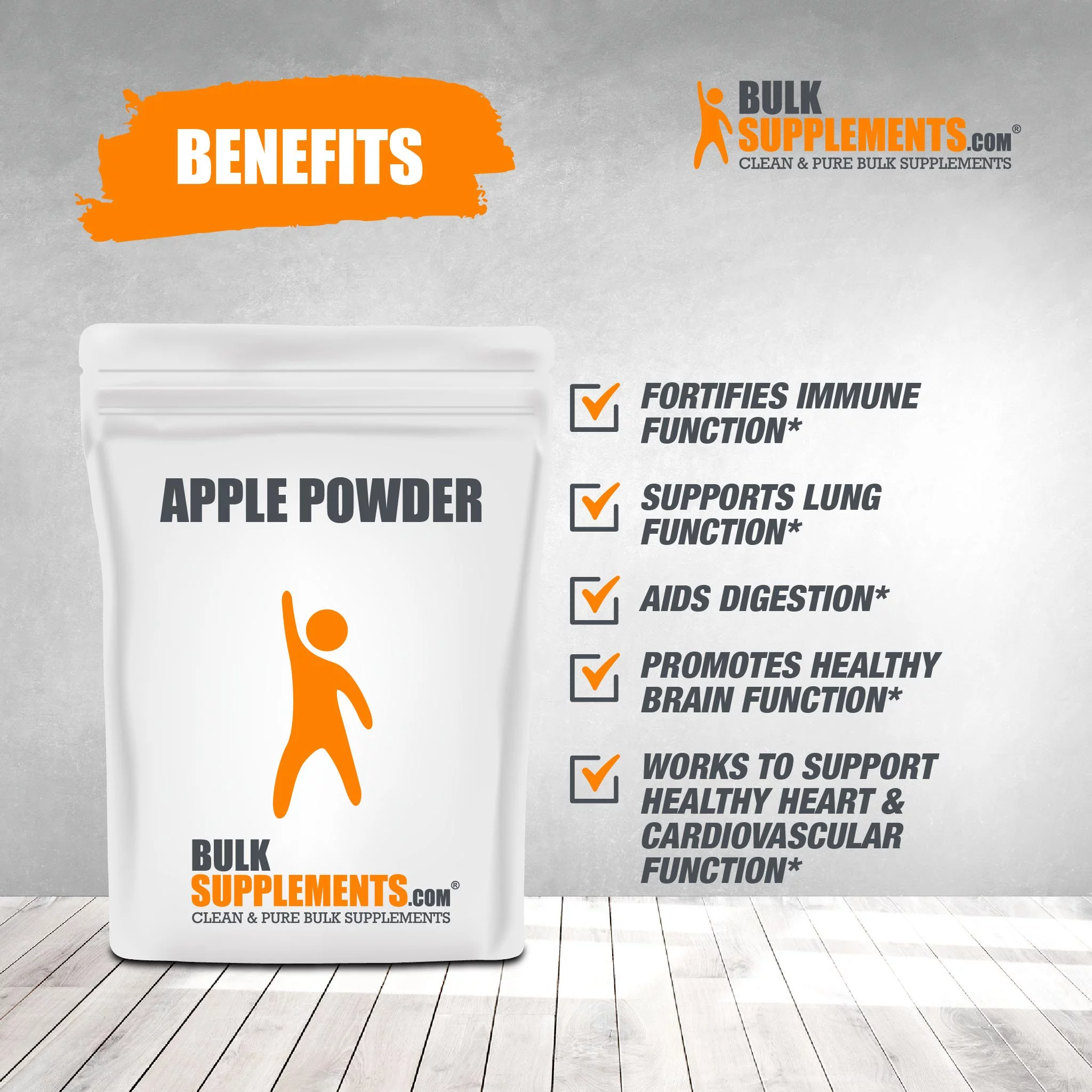BulkSupplements.com Apple Powder 5g - Natural Fiber Supplement (1 Kilogram)