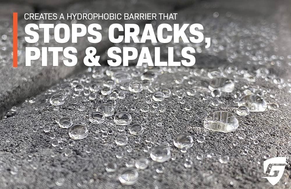 Siloxa-Tek 8500 Ready to Use - 1 Gallon Penetrating Concrete Sealer, Water and Salt Repellent. Clear, Water-Based DOT Approved Silane/Siloxane for Concrete, Brick, Masonry & Pavers