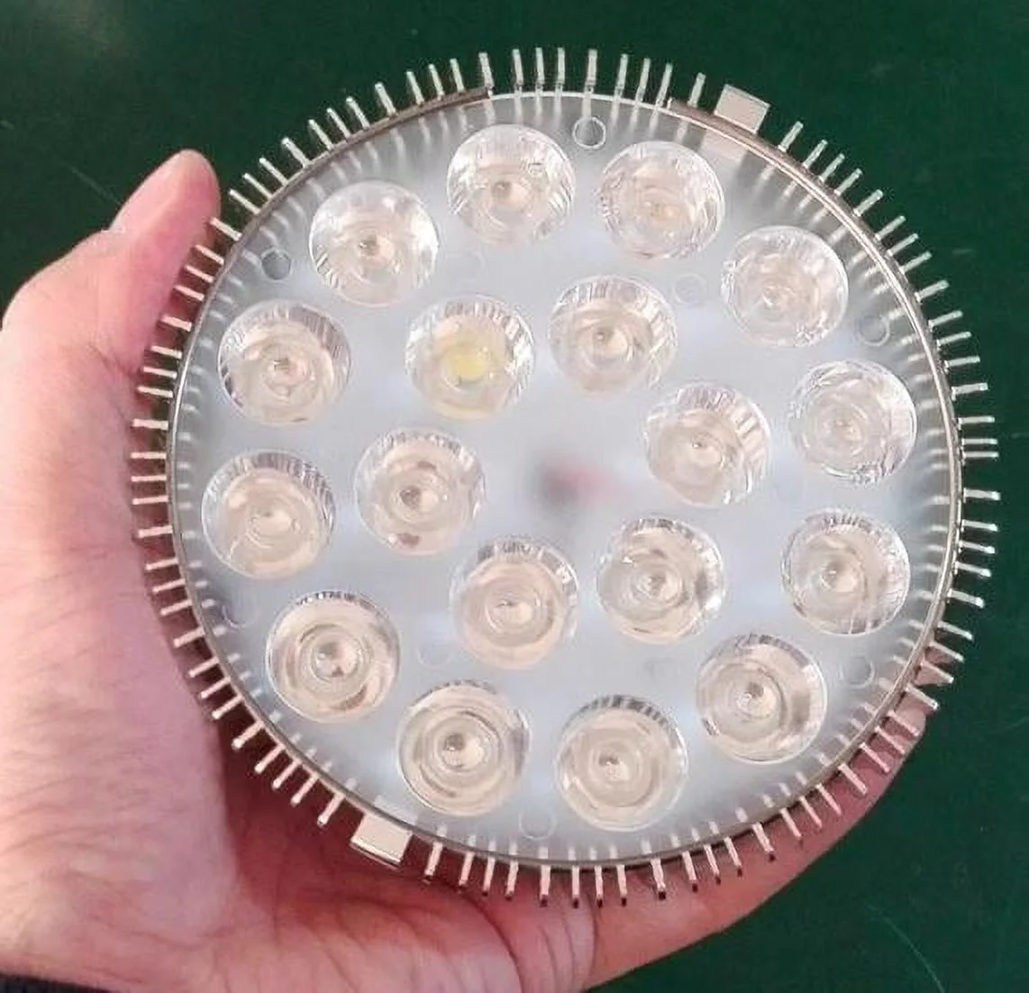 RubyLux All Green LED Bulb - Size Large ; 2nd Generation - 120V for US