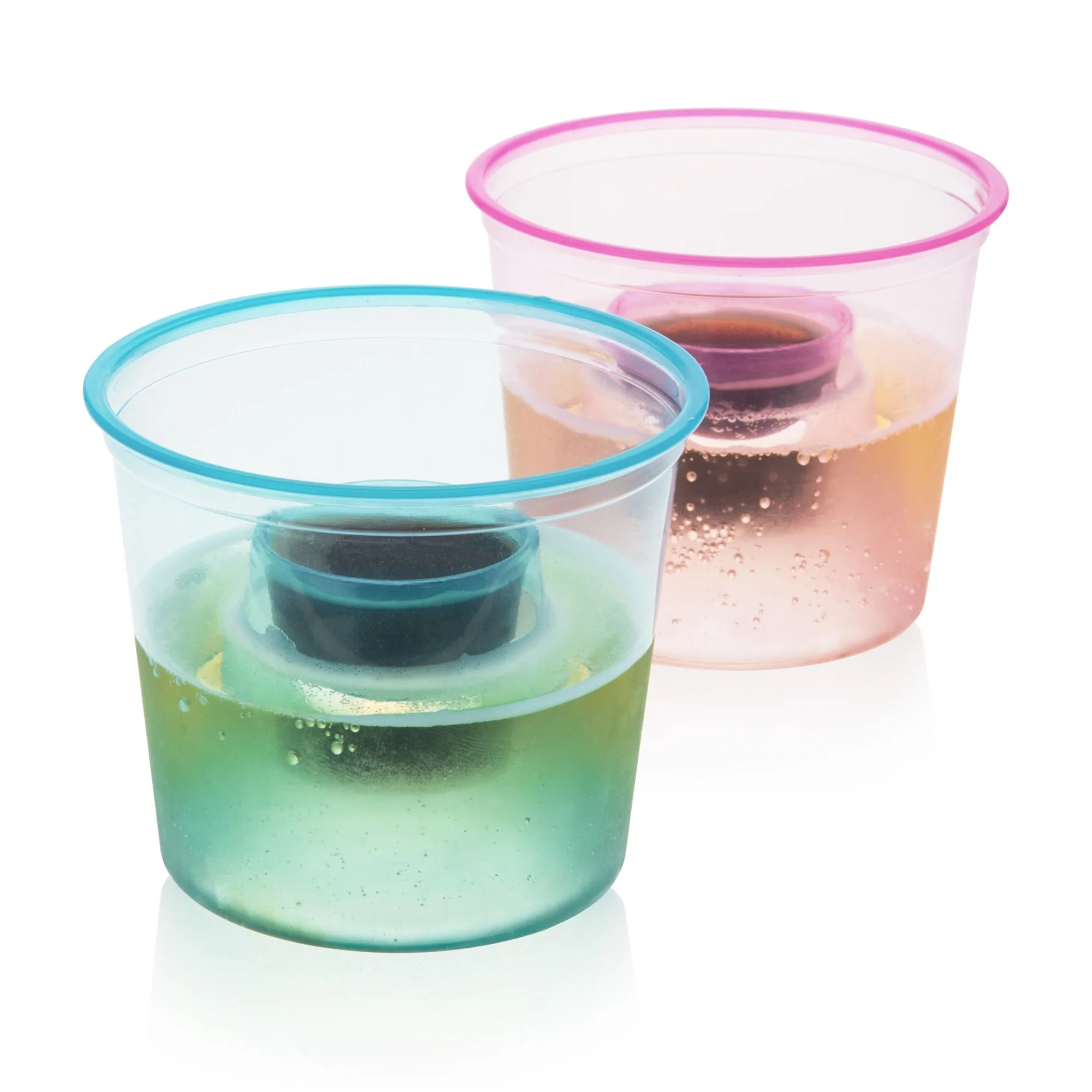 True Party Neon Plastic Bomber Cups - Disposable Shot and Chaser Glasses for Parties - 1oz, 4oz Chaser, Set of 20