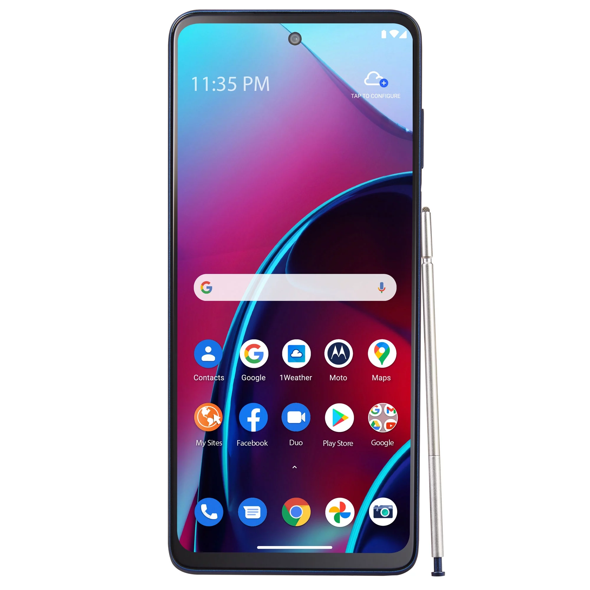 Walmart Family Mobile Motorola Moto G Stylus 4G (2022), 128GB, Blue- Prepaid Smartphone [Locked to Walmart Family Mobile]