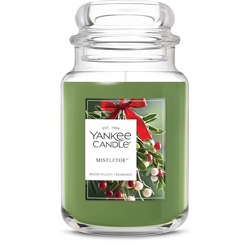 Yankee Candle Balsam & Cedar, Holiday Scented Candle, 22oz Large Jar with up to 150 Hour Burn Time, Giftable