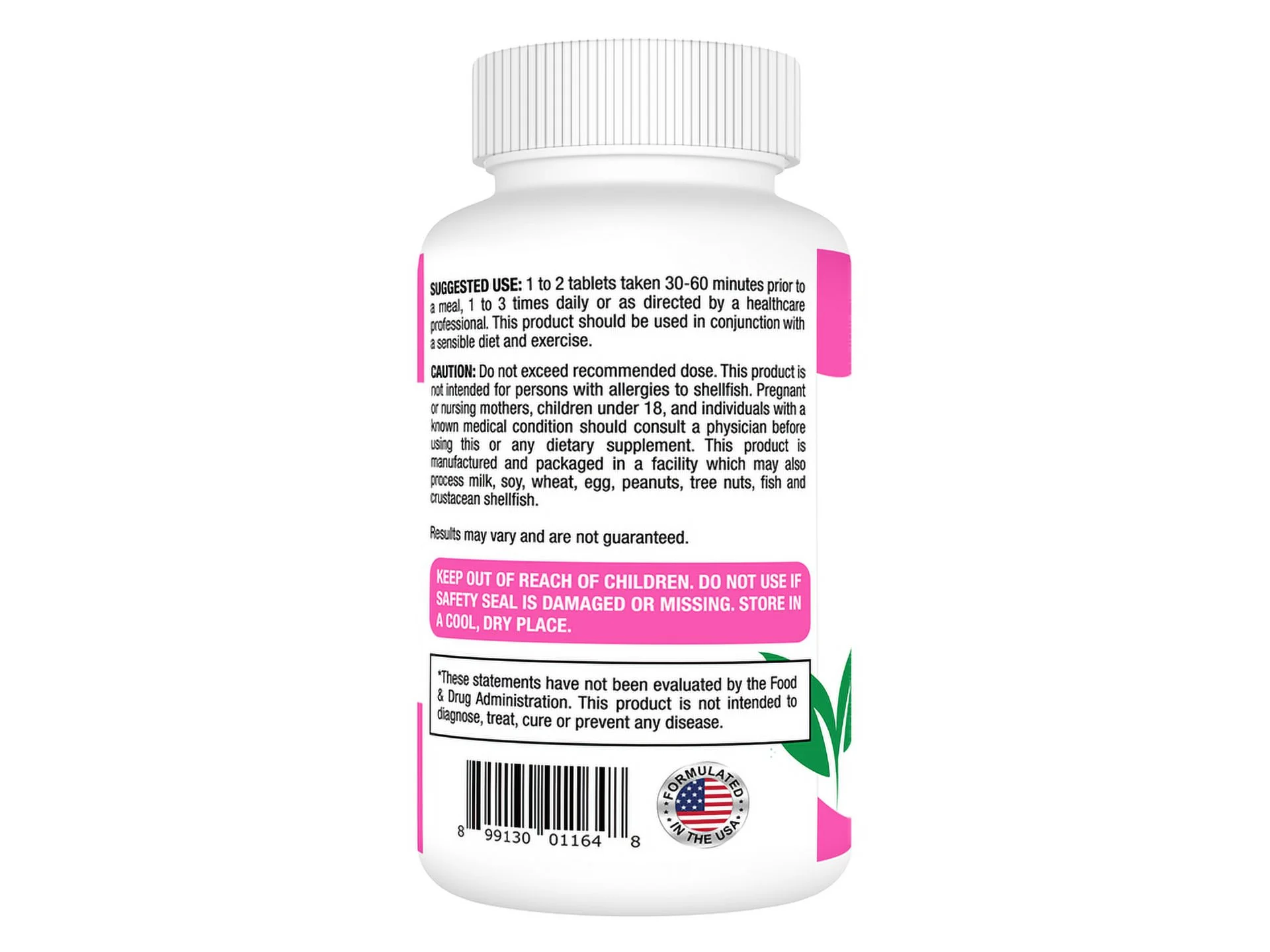 CALORIE BLOCKER - Fat Calorie Carbohydrate Blocker Calorie Weight Loss Support - 30 Tablets