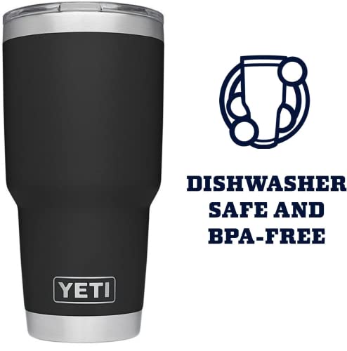 YETI Rambler 30 oz Stainless Steel Vacuum Insulated Tumbler w/MagSlider Lid, Black