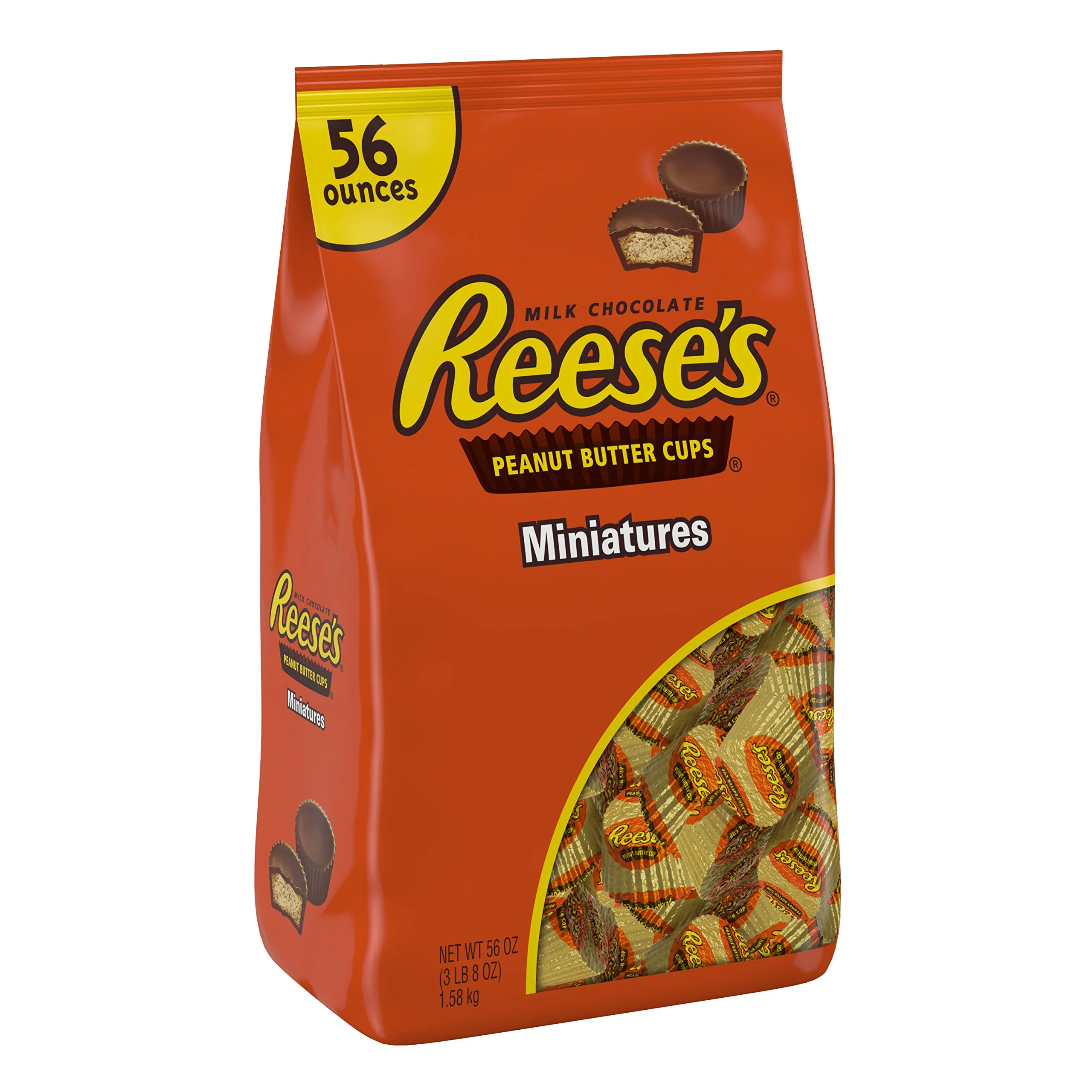 Reese,S Peanut Butter Cups Miniatures, Halloween Candy, Chocolate Candy, 56 Ounce Bulk Candy