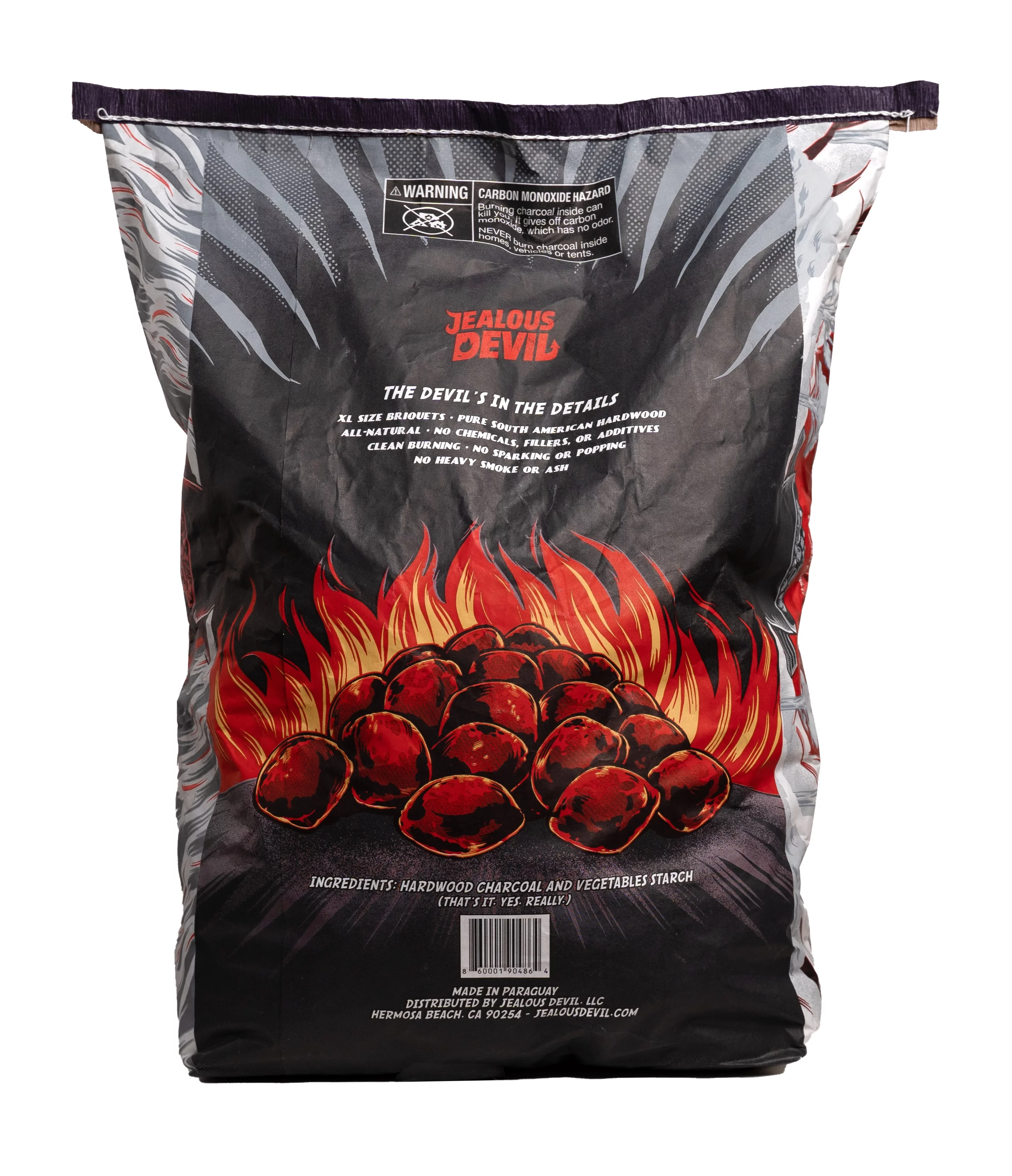Jealous Devil Max XL 20 lbs - All Natural Hardwood Charcoal Pillow Briquets