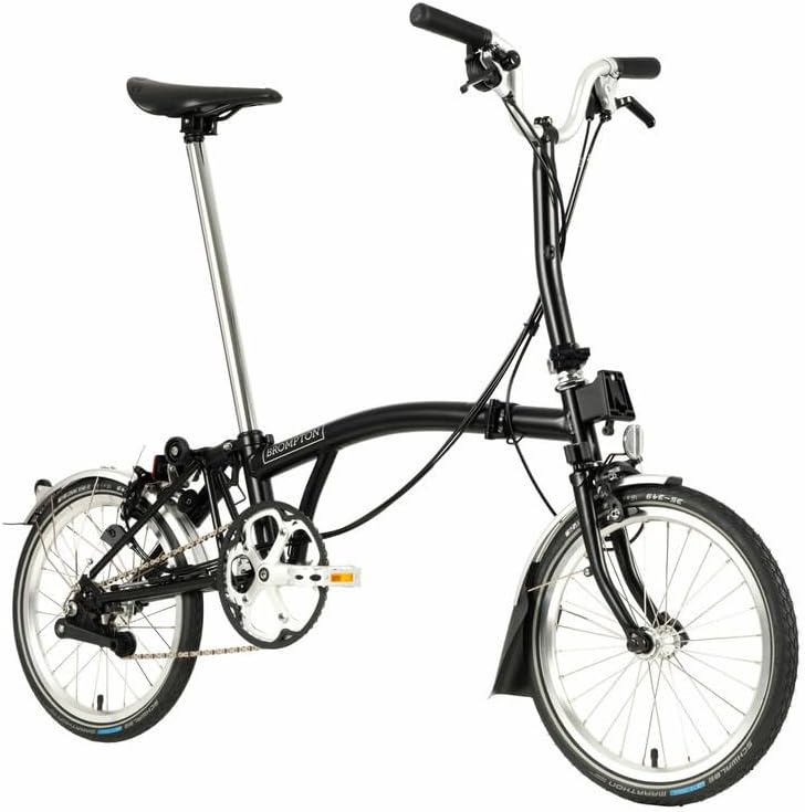 Brompton C Line 6 Speed Folding Bike - Mid (Black)
