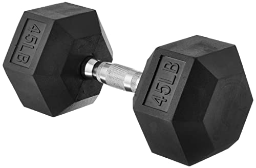 Amazon Basics Rubber Hex Dumbbell Hand Weight