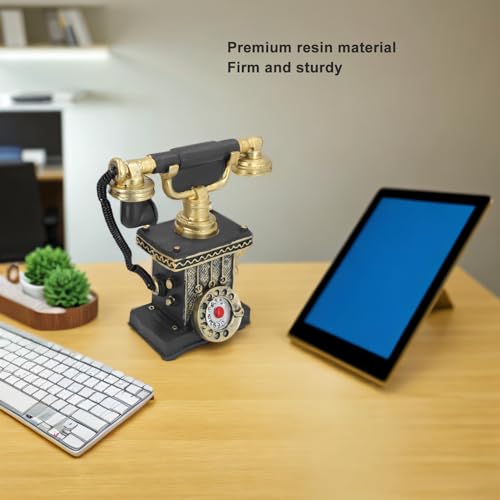 Large Retro Decorative Phone Model,Vintage Telephone Old Fashion Phone,Vintage Landline Phone Decor,Synthetic Resin Telephone Home Decor for Desk Decoration (7111-31)