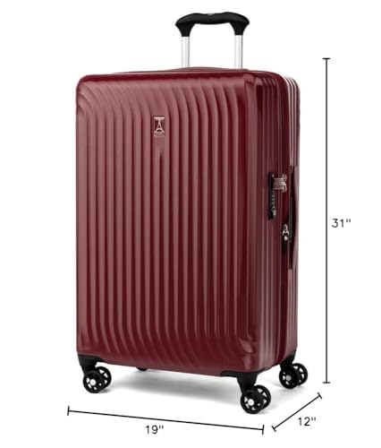 Travelpro Maxlite Air Hardside Expandable Carry on Luggage, 8 Spinner Wheels, Lightweight Hard Shell Polycarbonate Suitcase, Shadow Grey, Carry On 21-Inch